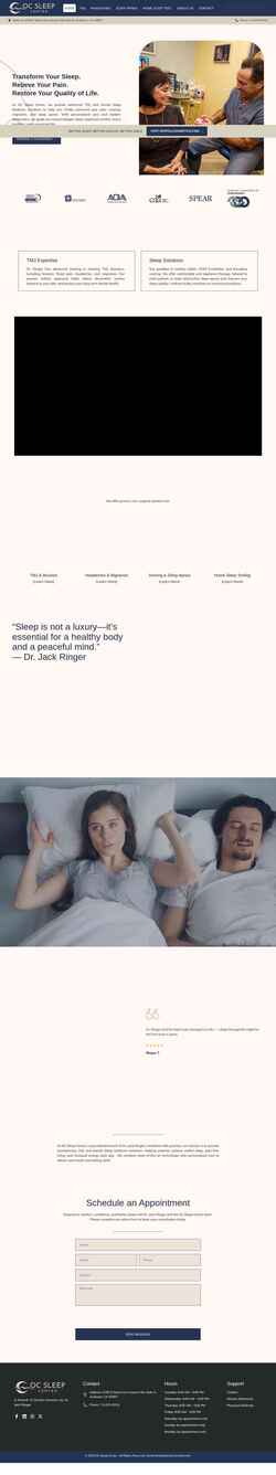 Screenshot ocsleepcenter.com