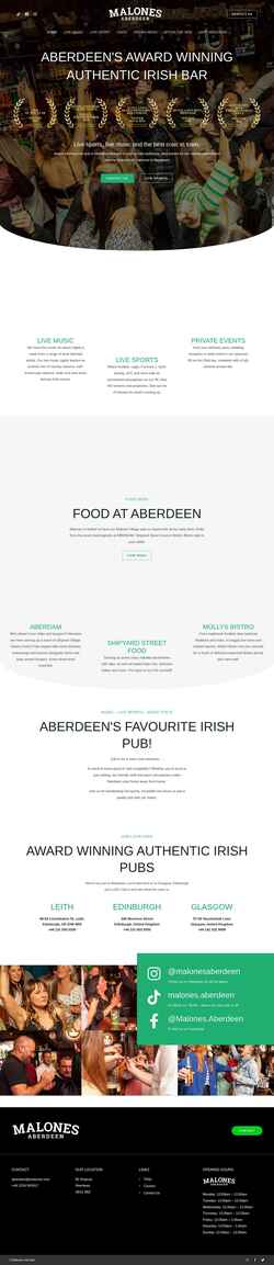 Screenshot malonesbaraberdeen.com