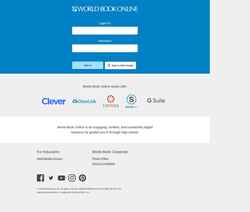 Snímek obrazovky worldbookonline.com
