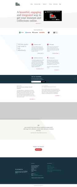 Snímek obrazovky themuseumplatform.com