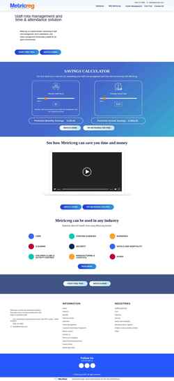 Screenshot www.metricreg.com