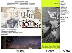 Screenshot www.kunstraummitte.berlin