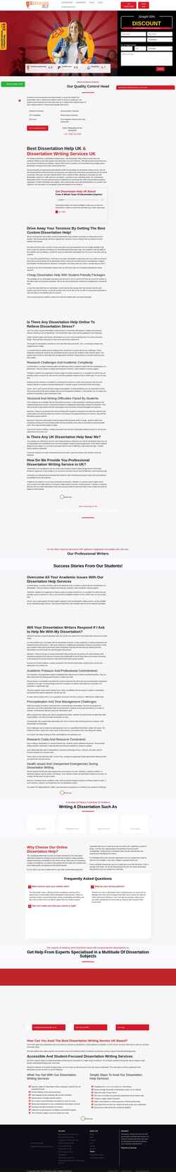 Screenshot thedissertationhelp.co.uk