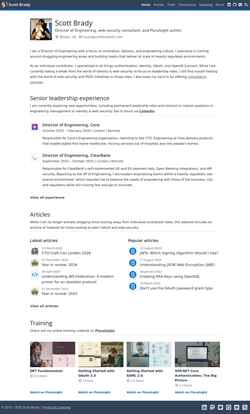 Schermata www.scottbrady.io
