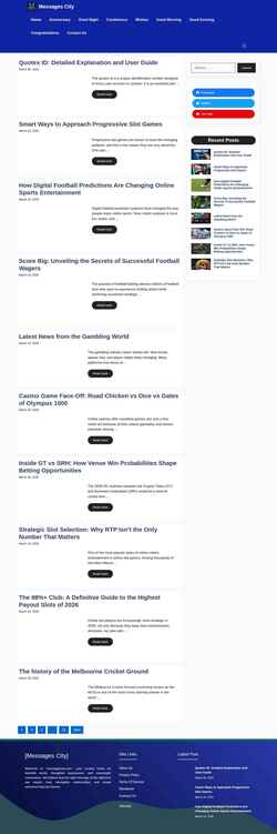 Screenshot messagescity.com