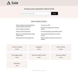 Screenshot kb.exist.io