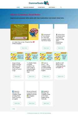 Screenshot grammarreader.com
