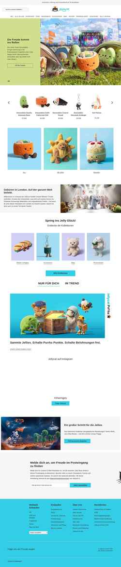 Posnetek zaslona de.jellycat.com
