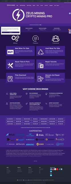 Schermata www.zeusbtc.com