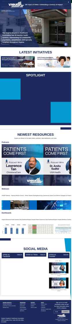 Screenshot www.vhha.com