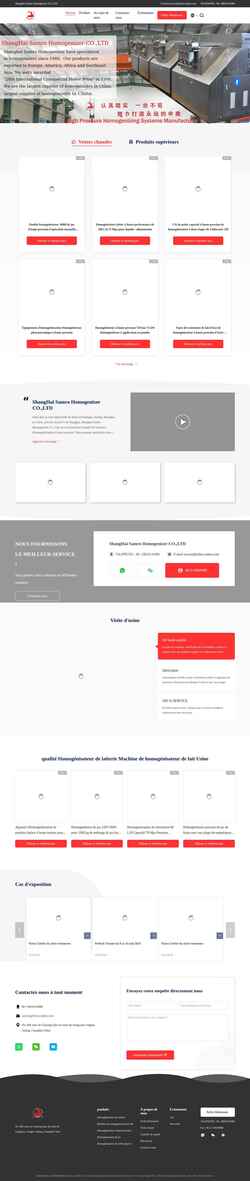 Screenshot french.homogenizer-machine.com