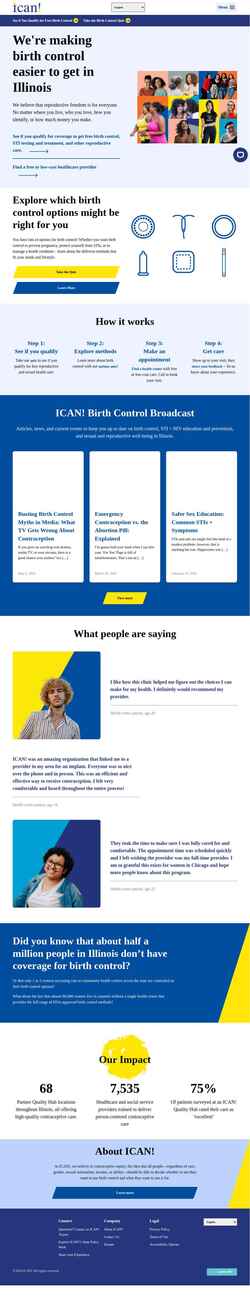 Снимак екрана ican4all.org