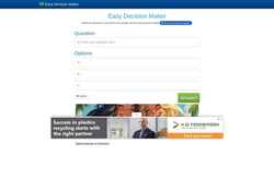Képernyőkép easydecisionmaker.com
