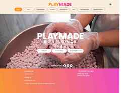 Skærmbillede www.playmade.com