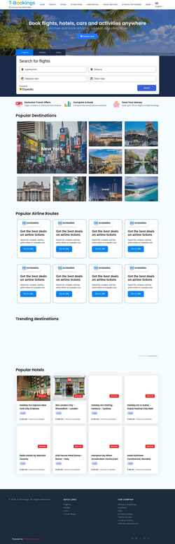 Captura de pantalla t-bookings.com