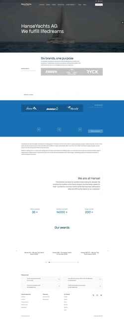 Screenshot hanseyachtsag.com
