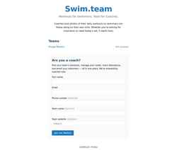 Screenshot swim.team