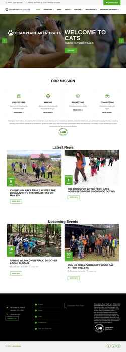 Screenshot www.champlainareatrails.com