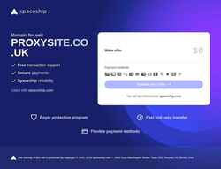 Screenshot proxysite.co.uk