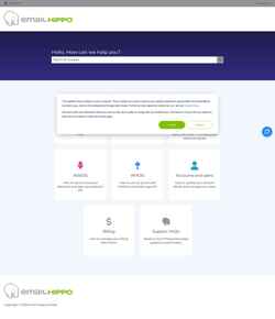 Screenshot help.emailhippo.com