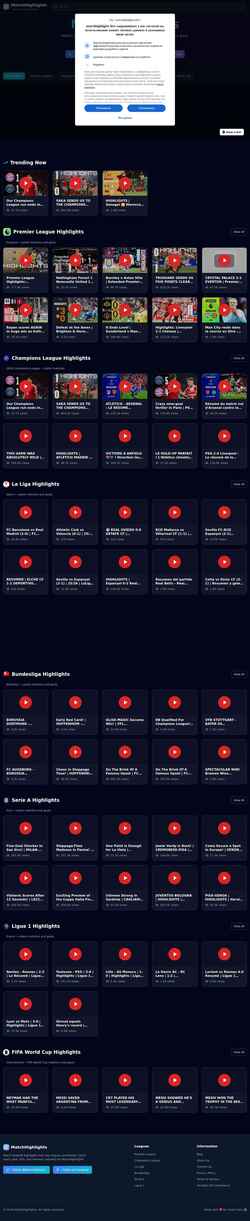 Screenshot matchhighlights.live