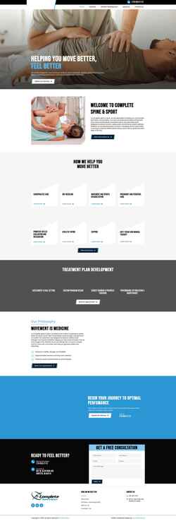 Screenshot completespineandsport.com