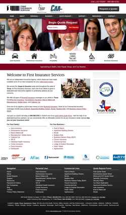 Screenshot 1stinsurance.net