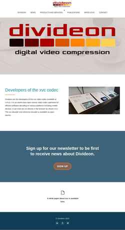 Screenshot www.divideon.com