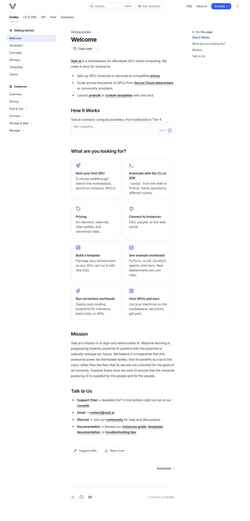 Screenshot docs.vast.ai
