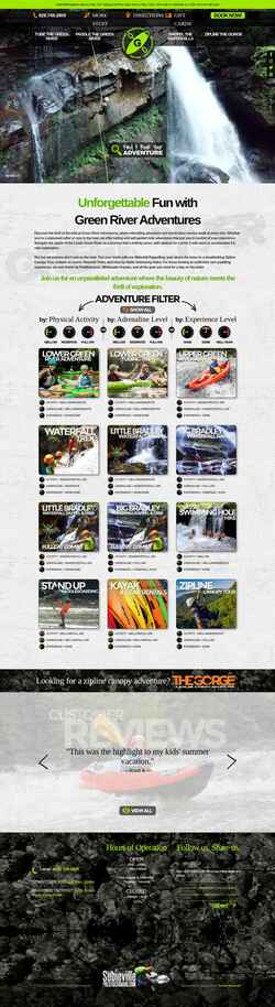 Screenshot greenriveradventures.com
