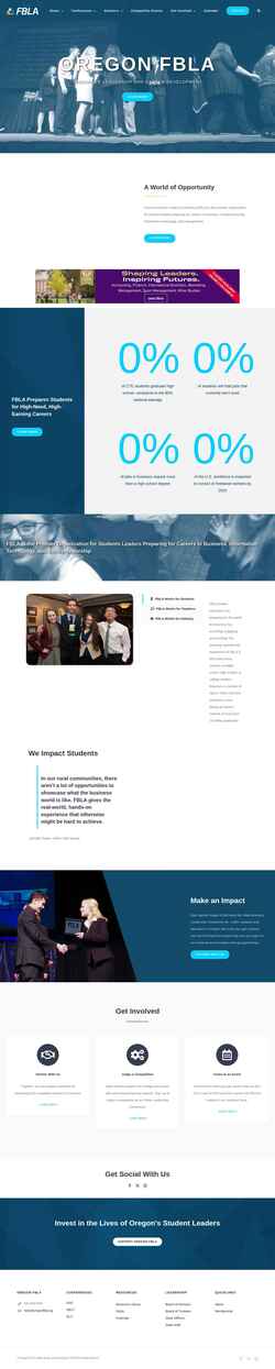 Screenshot oregonfbla.org