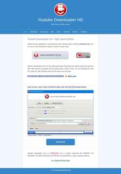 Skjermdump www.youtubedownloaderhd.com