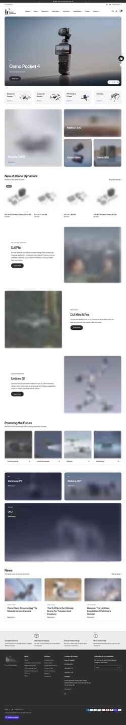 Screenshot dronedynamics.ca