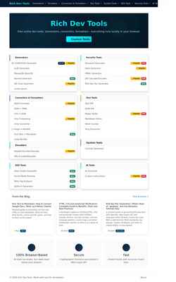 Screenshot richdevtools.com