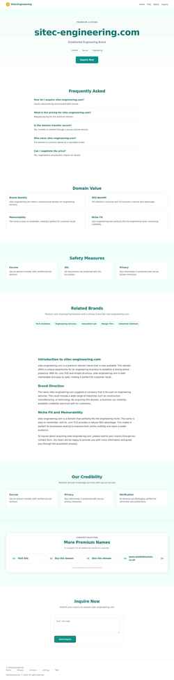 Screenshot sitec-engineering.com