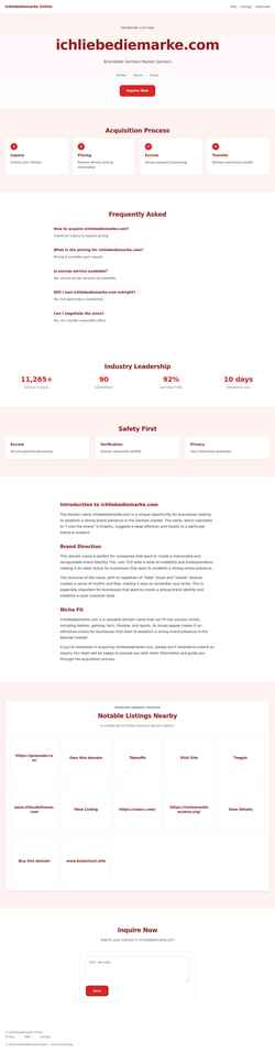 Screenshot ichliebediemarke.com