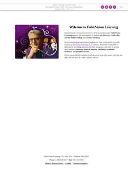 Screenshot www.fablevisionlearning.com