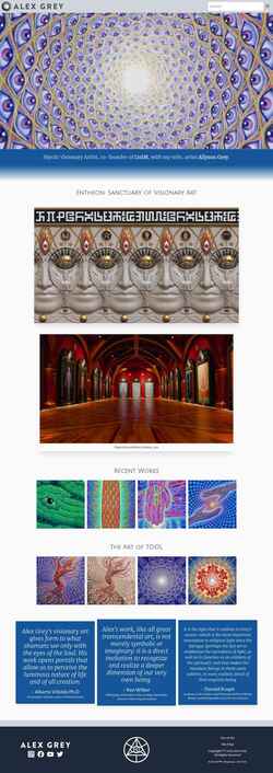 Captura de pantalla www.alexgrey.com