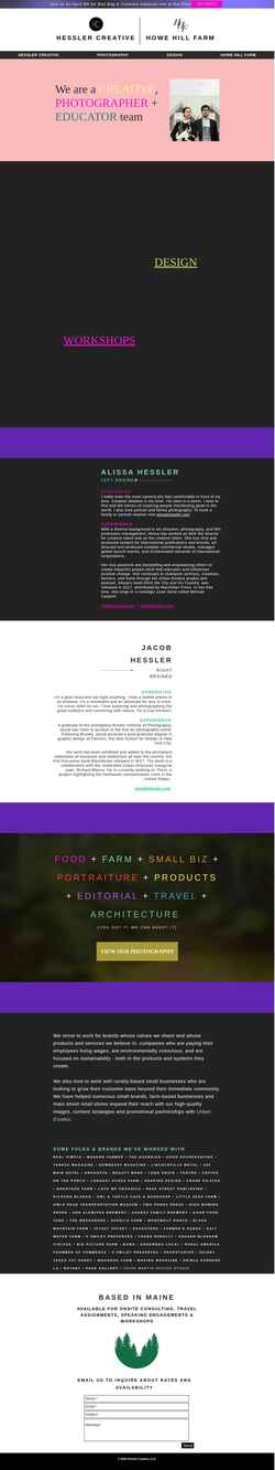 Screenshot www.hesslercreative.com