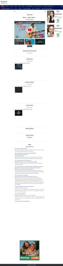 Screenshot bugaluu.com