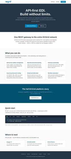 Screenshot rest.ecgrid.io