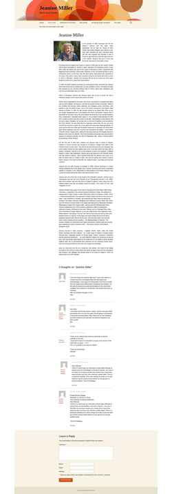 Screenshot jeaninemiller.org