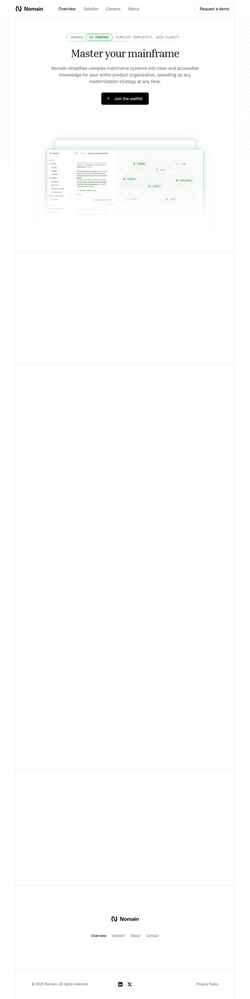 Screenshot www.nomain.com
