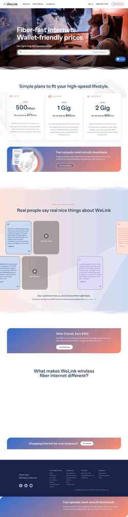 Screenshot www.welink.com