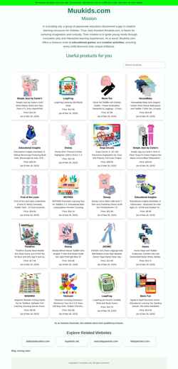 Screenshot muukids.com