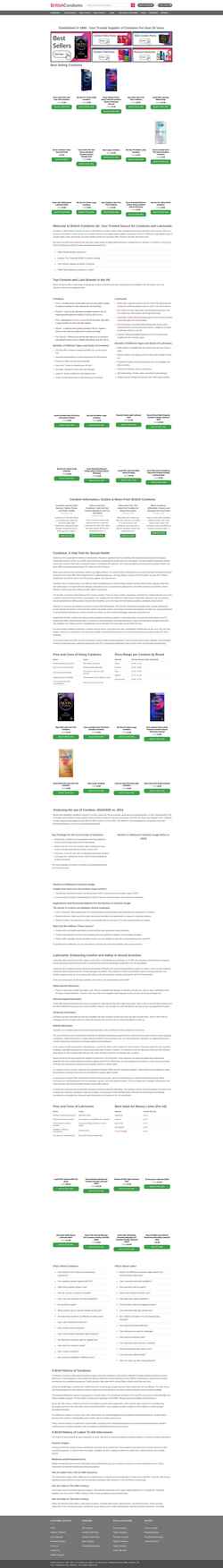 Captura de pantalla britishcondoms.uk