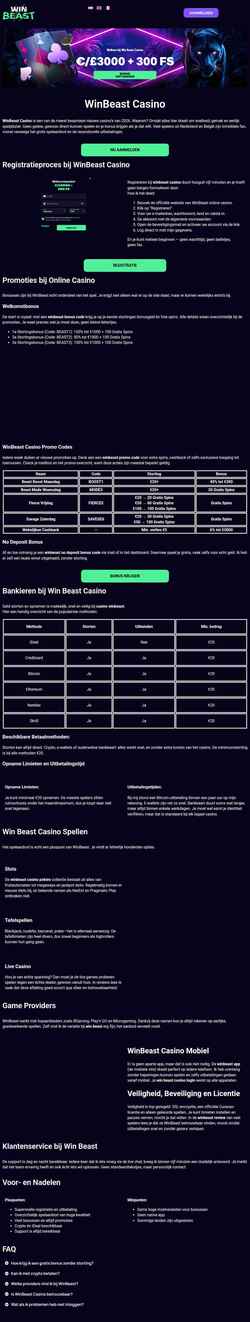 Screenshot winbeasts.net