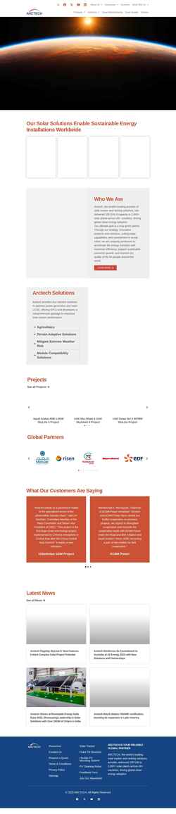 Screenshot en.arctechsolar.com