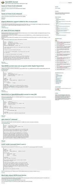 Skjermdump undeadly.org