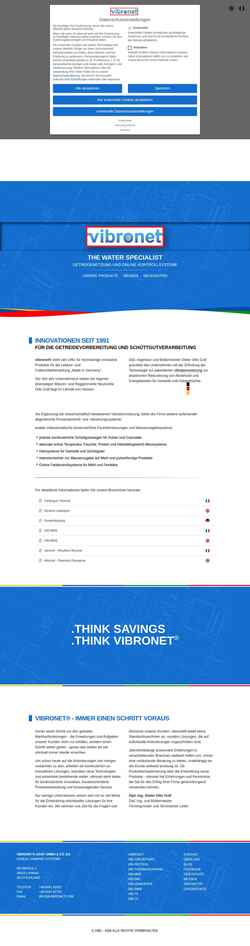Screenshot de.vibronet.com